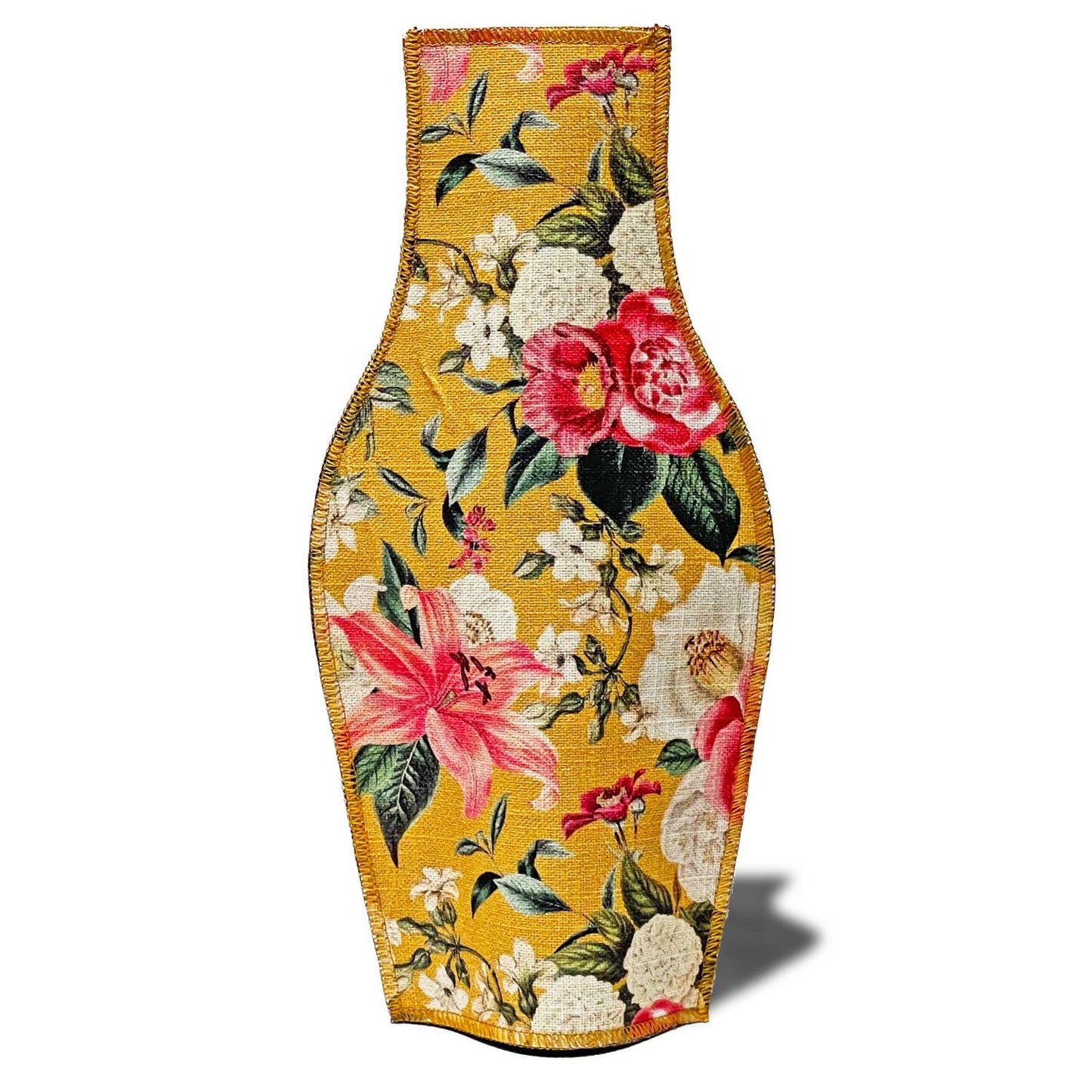 Vintage Garden Ocker-Stoffvase