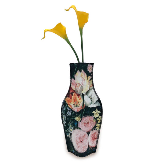 Stoffvase Barock Blumen